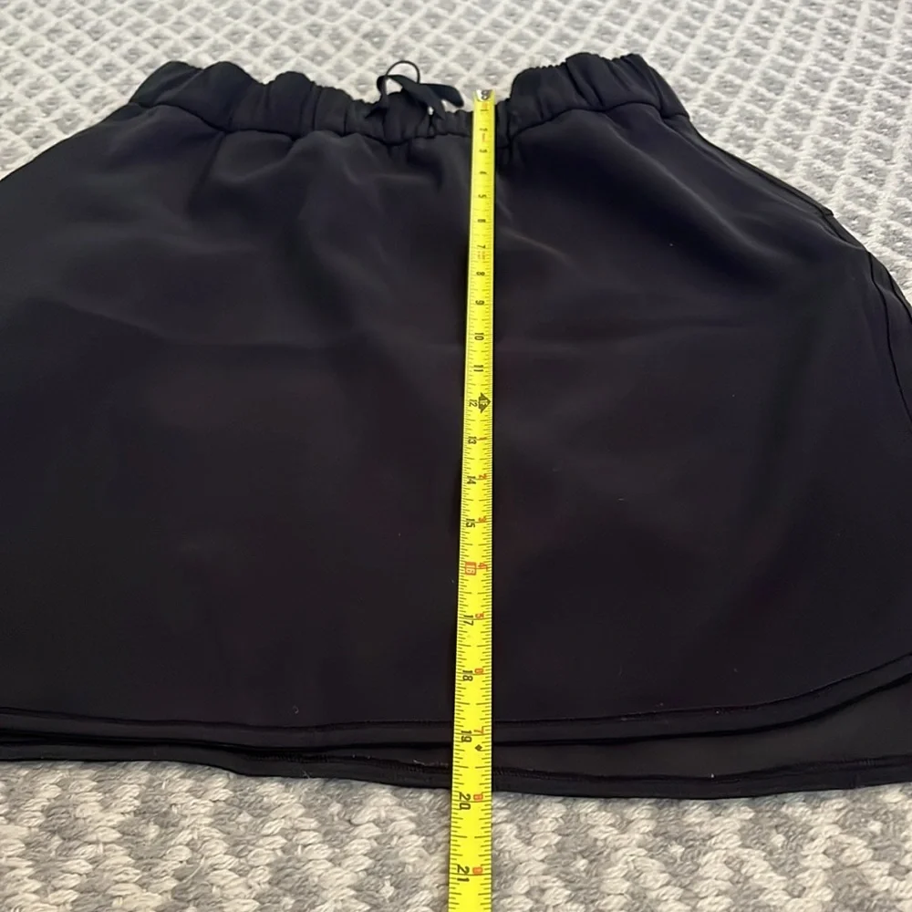 Lululemon Black Skirt with Drawstring